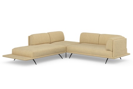 machalke®, machalke® Ecksofa »benito«, mit bezogenem Sockel, machalke® Ecksofa »benito, L-Form«, mit bezogenem Sockel