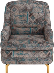 SIT&MORE, sit&more Sessel »Orient 10 V«, inkl. 1 Zierkissen mit Strass-Stein, goldfarbenfabene Metallfüsse, sit&more Sessel »Orient«, inkl. 1 Zierkissen mit Strass-Stein, goldfarbenfabene Metallfüsse