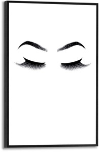 Reinders!, Reinders! Poster »Wimpern und Augenbrauen«, Wandbild Slim Frame 20 x 30 cm