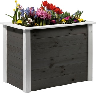 DOBAR, dobar Hochbeet »Two-Tone«, dobar Hochbeet »Two-Tone«, Bausatz, aus FSC®-zertifiziertem Kiefernholz, wetterfest grau lasiert