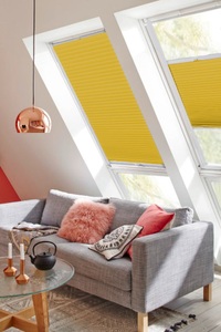 SUNLINES, sunlines Dachfensterplissee »StartUp Style Honeycomb VD«, abdunkelnd, verspannt, mit Führungsschienen, sunlines Dachfensterplissee »StartUp Style Honeycomb VD«, abdunkelnd, verspannt, mit Führungsschienen