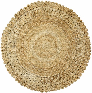 carpetfine, carpetfine Sisalteppich »Juteteppich Luca«, rund, natürliches Pflanzenmaterial von Hand gewebt, Boho Style, carpetfine Sisalteppich »Juteteppich Luca«, rund, 13 mm Höhe, natürliches Pflanzenmaterial von Hand gewebt, Boho Style