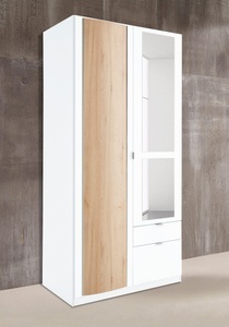 priess, priess Kleiderschrank, mit gerundeten Elementen auf den Aussentüren, priess Kleiderschrank, mit gerundeten Elementen auf den Aussentüren