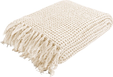 Schubiger, Plaid Waffle Elfenbein 130x170 cm, Waffle Elfenbein 130x170 cm