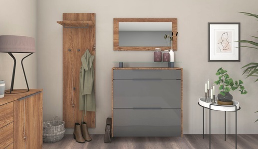 borchardt Möbel, borchardt Möbel Garderoben-Set »Tom«, (3 St.), Schuhschrank hängend, borchardt Möbel Garderoben-Set »Tom«, (3 St.), Schuhschrank hängend