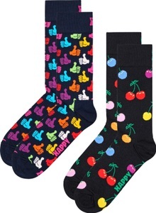 Happy Socks, Happy Socks Socken, (2 Paar), Cherry & Thumbs Up Socks, 