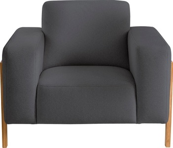 exxpo - sofa fashion Sessel, im Scandinavian Design, mit Massive Holzfüsse, frei im Raum stellbar