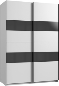 Wimex, Wimex Schwebetürenschrank »Altona«, Wimex Schwebetürenschrank »Altona«, mit Glaselementen und zusätzlichen Einlegeböden