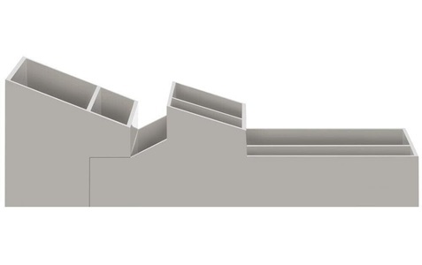 Spirella, SPIRELLA KOSMETIK ORGANIZER SKYLINE, spirella Kosmetikbox »Skyline Storage 45137 cm Grau«