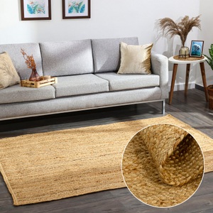 Myflair Möbel & Accessoires, Myflair Möbel & Accessoires Teppich »Kollektion Lola«, rechteckig, Wendeteppich, handgeflochten, Naturfaser, Boho-Style, Wohnzimmer, Myflair Möbel & Accessoires Teppich »Lola«, rechteckig, 10 mm Höhe, Juteteppich, Wendeteppich, handgeflochten, 100% Naturfaser, Boho-Style