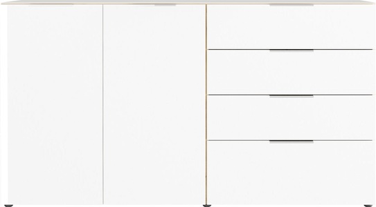 Germania, GERMANIA Sideboard »Oakland«, in 2 Breiten, Fronten und Oberboden mit Glasauflage, Sideboard Oakland