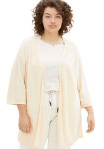 TOM TAILOR PLUS, TOM TAILOR PLUS Cardigan, Ohne Verschluss, 