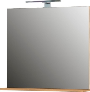 LIVIQUE, Wandspiegel Mauris, GERMANIA Badspiegel »Scantic / Pescara«, Breite 76 cm, mit Ablage, LED Beleuchtung, Spiegel