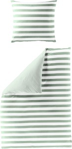 BIERBAUM Bettwäsche »Modern Stripes«, (2 tlg.), Mako-Satin, 100 % Baumwolle, gestreift, pflegeleicht