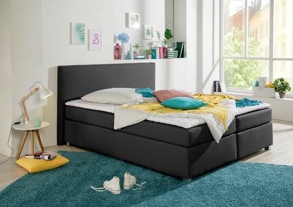 INOSIGN Boxspringbett »Eliana«, inkl. Topper, in 4 Breiten, 3 Matratzenarten und 2 Härtegraden