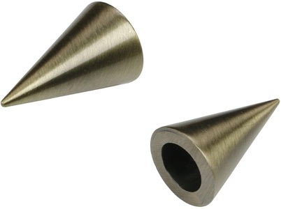 LIEDECO, Gardinenstangen-Endstück »Cone«, Liedeco, passend für Gardinen (Set), Liedeco Gardinenstangen-Endstück »Cone«, (Set, 2 St.), für Gardinenstangen Ø 16 mm