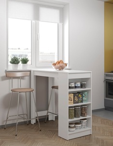 VEDIA, Tischbar «Savoy», weiss, Tischbar «Savoy», weiss