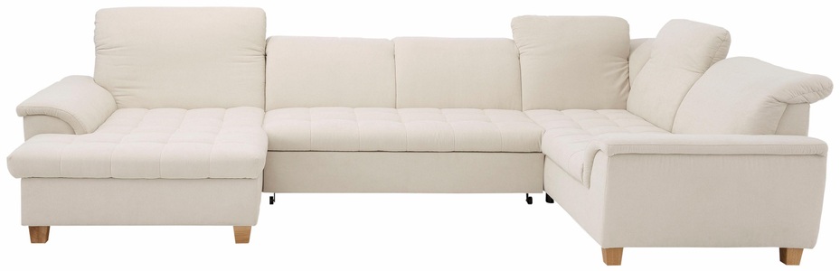 HOME AFFAIRE, Home affaire Wohnlandschaft »Lyla«, wahlweise mit Rückenfunktion und zusätzlich mit Bett + Bettkasten, Home affaire Wohnlandschaft »Lyla U-Form«, wahlweise mit Rückenfunktion und zusätzlich mit Bett + Bettkasten