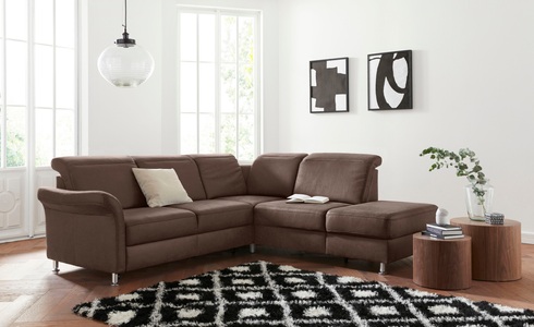 sit&more Ecksofa, inklusive Federkern, wahlweise mit Kopfteilverstellung, Bettfunktion und Stauraum