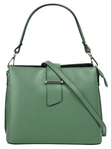 CLUTY, Cluty Henkeltasche, echt Leder, Made in Italy, Cluty Henkeltasche, echt Leder, Made in Italy