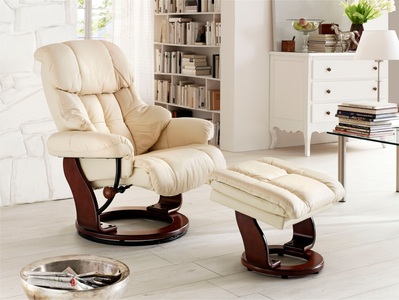 Mca furniture, MCA furniture Relaxsessel »Calgary«, Fernsehsessel XXL 360°drehbar inkl. Hocker mit Lederbezug, belastbar bis 180 kg, MCA furniture Relaxsessel »Calgary«, Fernsehsessel XXL 360°drehbar inkl. Hocker, belastbar bis 180 kg
