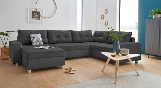 COLLECTION AB Wohnlandschaft, inklusive Federkern, wahlweise mit Bettfunktion und Bettkasten