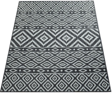 PACO HOME, Paco Home Teppich »Coco 201«, rechteckig, 4 mm Höhe, Flachgewebe, Rauten Design, In- und Outdoor geeignet, Wohnzimmer, Paco Home Teppich »Coco 201«, rechteckig, 4 mm Höhe, Flachgewebe, Rauten Design, In- und Outdoor geeignet, Wohnzimmer