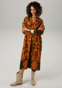 Aniston CASUAL Blusenkleid, mit grossflächigem, grafischen Druck - NEUE KOLLEKTION