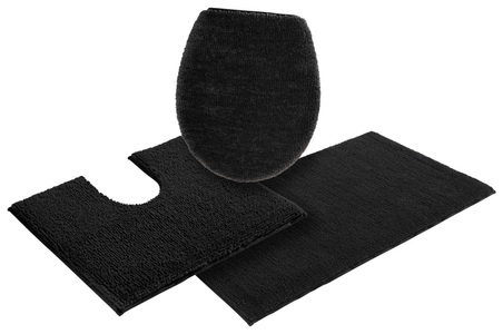 my home Badematte »Vanessa«, Höhe 10 mm, rutschhemmend beschichtet, schnell trocknend, Badteppich, weiche Haptik, unifarben