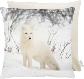 APELT, APELT - Zierkissen NORDIC BREEZE - Polyester/Viskose/ - weiss - 45/45 cm, APELT Dekokissen »9527«, Wendekissenhülle mit Füllung, 1 Stück