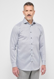 ETERNA Mode GmbH, SLIM FIT Hemd in grau bedruckt, SLIM FIT Hemd in grau bedruckt