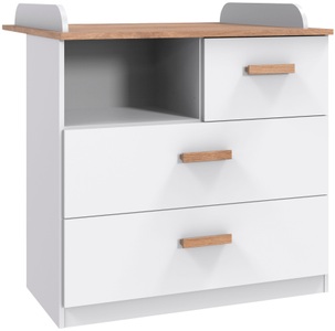 Wimex, Wimex Wickelkommode »Gotland«, bis 15 kg, umbaubar zur Kommode, 91 cm, MID.YOU Wickelkommode 90,50/93/75 cm , Gotland , Weiss , Holzwerkstoff , 90.50x93x75 cm , Dekorfolie,Dekorfolie,Nachbildung,Nachbildung , 001787083901