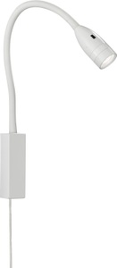 FISCHER & HONSEL, FISCHER & HONSEL Bettleuchte »Sten«, LED-Modul, Warmweiss, LED-Wandleuchte Sten mit Gestensteuerung, weiß