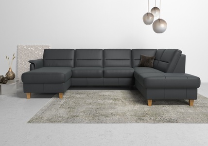 Home affaire Wohnlandschaft »Palmera«, Federkern, wahlweise mit Bettfunktion und mit/ohne Stauraum