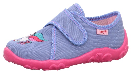 Superfit, Superfit Hausschuh »BONNY WMS Schuh Weiten Mess System: M IV Mittel«, mit Glitzer in der Laufsohle, 