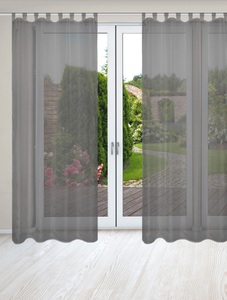 HOME WOHNIDEEN, HOME WOHNIDEEN Vorhang »NESSI 2er Pack«, (2 St.), Uni, Voile, transparent, Schlaufen inkl. Zugband, 2er Pack, HOME WOHNIDEEN Vorhang »NESSI 2er Pack«, (2 St.), Uni, Voile, transparent, Schlaufen inkl. Zugband, 2er Pack