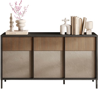 INOSIGN Sideboard »Everest Breite 156 cm, Kommode mit 3 Türen«, Anrichte, Soft/Self Closing, Korpus 22 mm