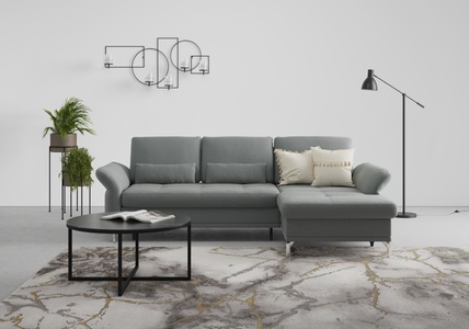 INOSIGN, INOSIGN Ecksofa »Palm Beach«, Federkern, mit Sitztiefenverstellung, wahlweise mit Bettfunktion, Bettkasten und Armteilverstellung, INOSIGN Ecksofa »Palm Beach L-Form«, Federkern, mit Sitztiefenverstellung, wahlweise mit Bettfunktion