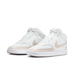 NIKE, Court Vision Mid Damen Sneaker, Nike Court Vision Mid Sneaker | Summit White + Light Orewood Brown | Damen | EU38