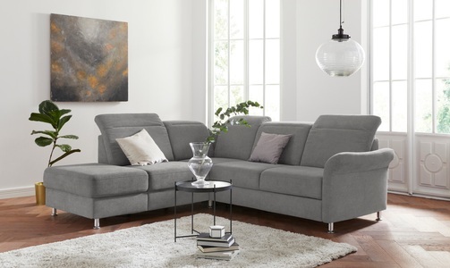 sit&more Ecksofa, inklusive Federkern, wahlweise mit Kopfteilverstellung, Bettfunktion und Stauraum