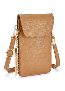 Lascana, LASCANA Umhängetasche, LASCANA Umhängetasche, mit Sichtfenster, Minibag, Handytasche, Crossbody Bag, VEGAN