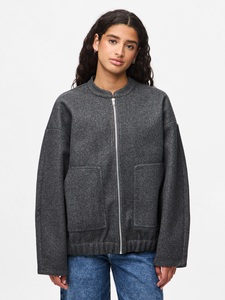 PIECES, pieces Blouson »PCDEBBIE LS BOMBER JACKET NOOS« ohne Kapuze