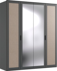 MID.YOU, MID.YOU Drehtürenschrank in graphitfarben, eichefarben , Wien , Metall , 2 Fächer , 180x210x58 cm , Dekorfolie,Dekorfolie,Nachbildung,Nachbildung , umfangreiches Zubehör erhältlich, In verschiedenen Grössen erhältlich, in verschiedenen Holzdeko, MID.YOU Drehtürenschrank in graphitfarben, eichefarben , Wien , Metall , 2 Fächer , 180x210x58 cm , Dekorfolie,Dekorfolie,Nachbildung,Nachbildung , umfangreiches Zubehör erhältlich, In verschiedenen Grössen erhältlich, in verschiedenen Holzdeko