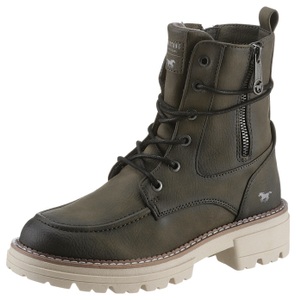 MUSTANG SHOES, Mustang Shoes Schnürboots, mit Reissverschluss für den bequemen Einstieg, 