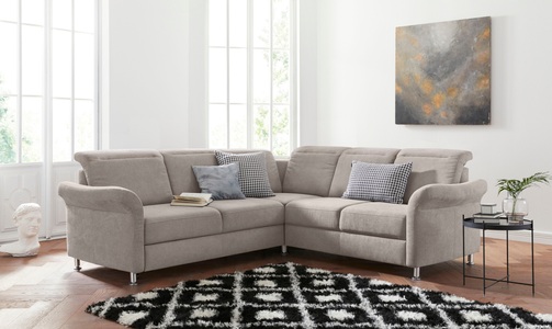 sit&more Ecksofa, inklusive Federkern, wahlweise mit Kopfteilverstellung, Bettfunktion und Schubladenstauraum