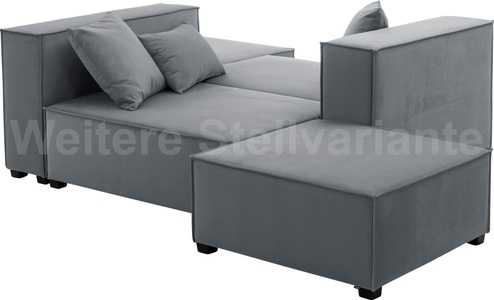 MAX WINZER, Max Winzer® Wohnlandschaft »MOVE«, (Set), Sofa-Set 09 aus 6 Sitz-Elementen, inklusive 3 Zierkissen, auch als Bett stellbar, Max Winzer® Wohnlandschaft »MOVE« Sofa-Set 09 aus 6 Sitz-Elementen, inklusive 3 Zierkissen