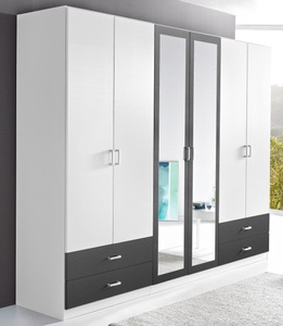 rauch BLUE, rauch BLUE Kleiderschrank »Bobona«, rauch Drehtürenschrank »Borbona«, Kleiderschrank Schrank Garderobe Wäscheschrank BORBONA in 2 Breiten