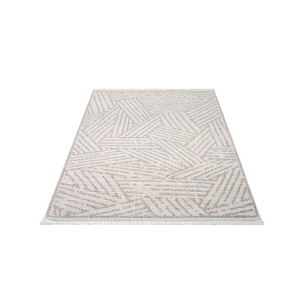 Carpet City Teppich »CLASICO 9161«, rechteckig, Kurzflor, Fransen, Geometrisch, Boho-Stil, Wohnzimmer