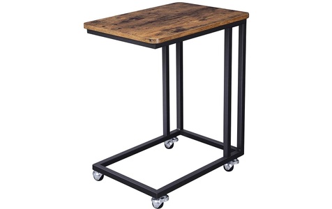 Vasagle, Vasagle - SONGMICS Beistelltisch, Mobiler Kaffeetisch, Vintage Sofatisch, Abstelltisch für Kaffee, Snacks, Tablet, Stabil mit Metallbeine, Einfache Montage, 50 x 62 x 35cm (B x H x T), LNT50X, Vasagle Beistelltisch