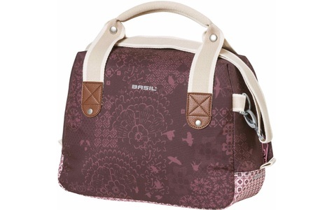 Basil, Basil Bohème City Lenkertasche 8l fig red 2020 Lenkertaschen, Basil Fahrradtasche »CITY-BAG KF,rot«